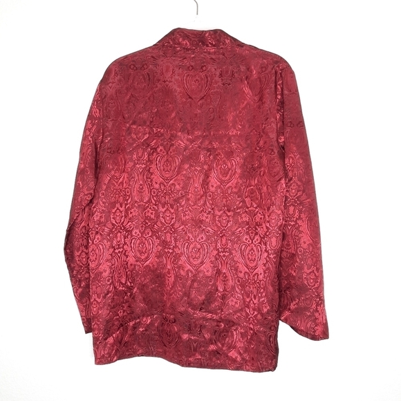 Victoria’s Secret Red Satin Brocade PJ Set XS - Picture 2 of 7